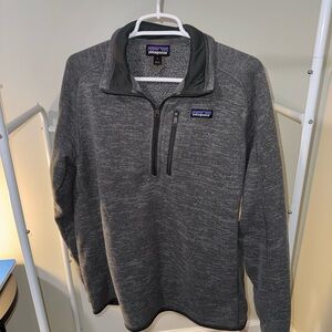 Patagonia Men's Zip-Up Sweater in Charcoal
